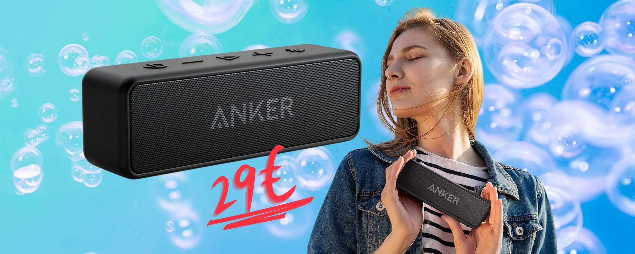 Speaker Bluetooth portatile con autonomia di 24h tuo a soli 29€