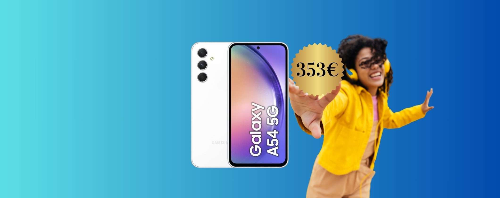 SPLENDIDO Samsung Galaxy A54 256GB a 353€ su eBay