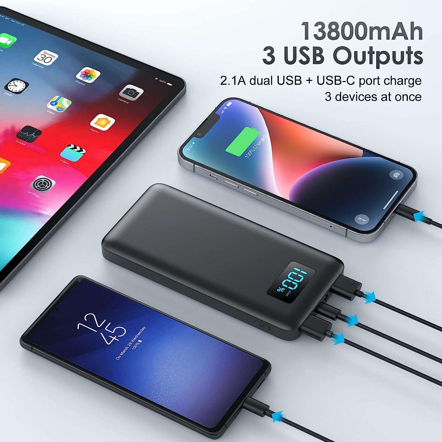 super-power-bank-13800-mah-tripla-uscita-soli-13e-veloce