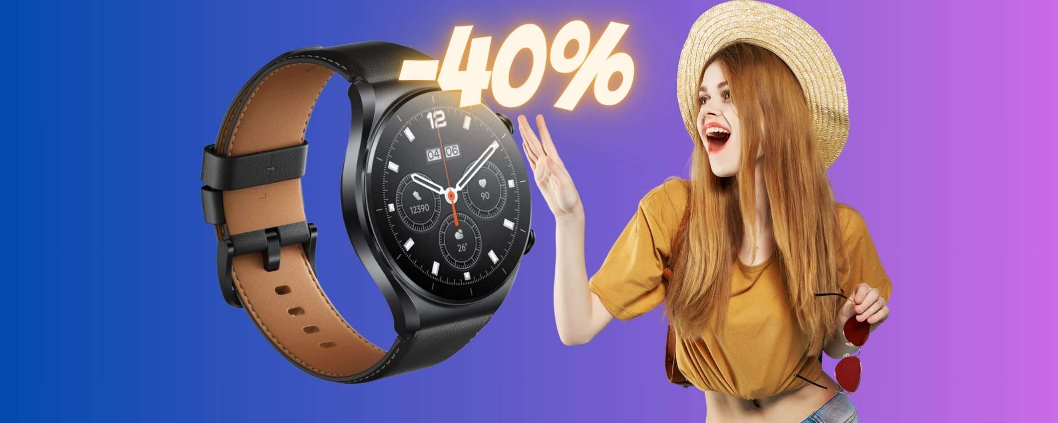 Xiaomi Watch S1 con display AMOLED, 117 profili sport in SCONTO al 40%