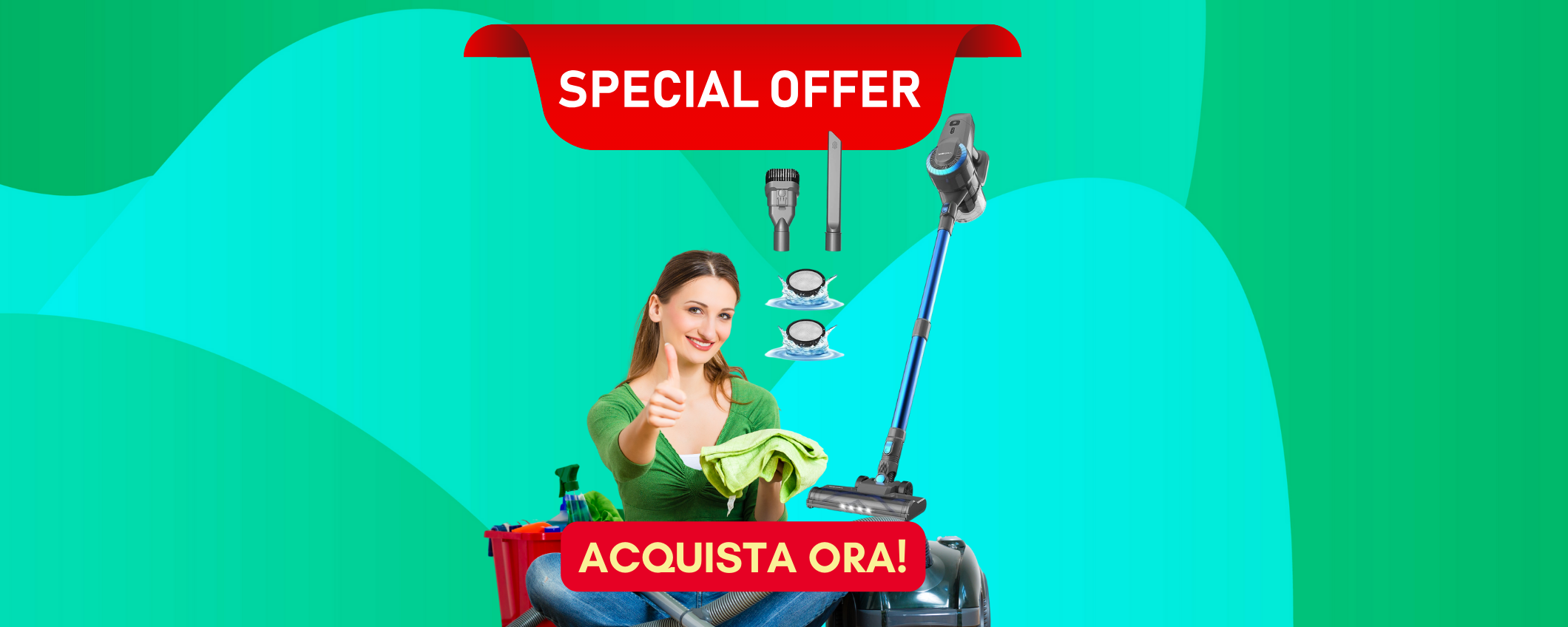 Sconto FOLLE: -80% per questa aspirapolvere senza fili