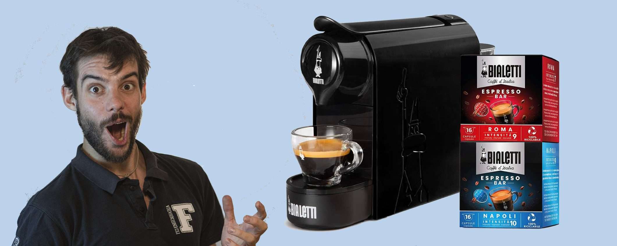 Bialetti Gioia con 32 capsule in omaggio: oggi sconto IMPERDIBILE