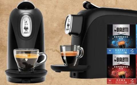 Bialetti Mignon a 72€ con capsule in OMAGGIO: macchina da caffè ECCELLENTE