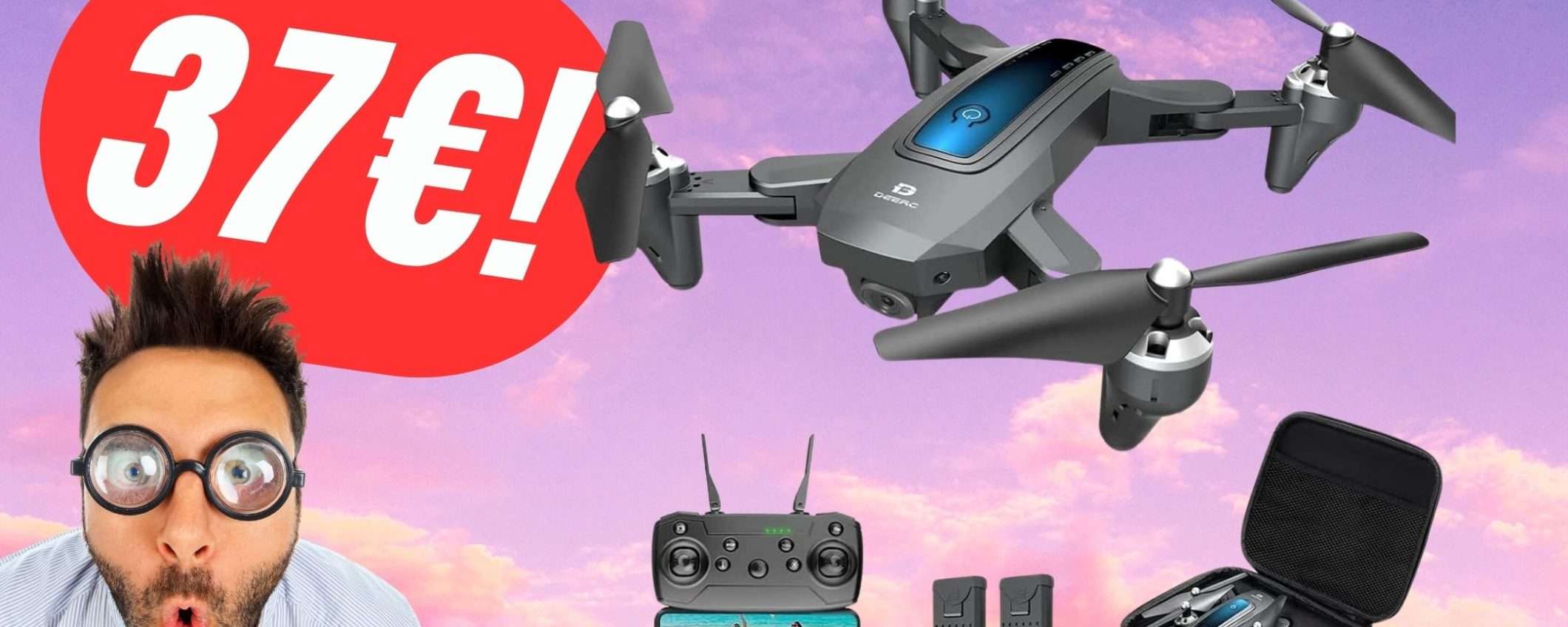 DOPPIO COUPON per il Drone Telecomandato: lo pagherai SOLO 37€!