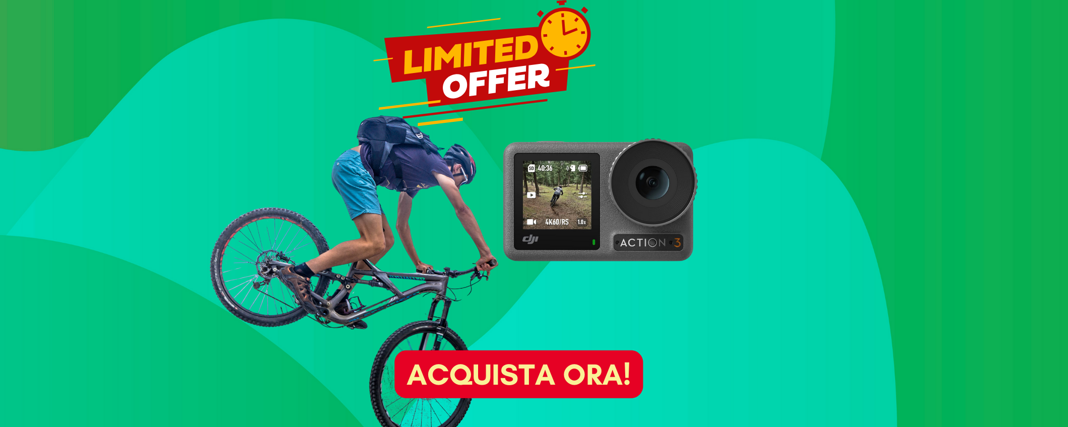 DJI Osmo Action 3 Combo: -31% su questa action camera