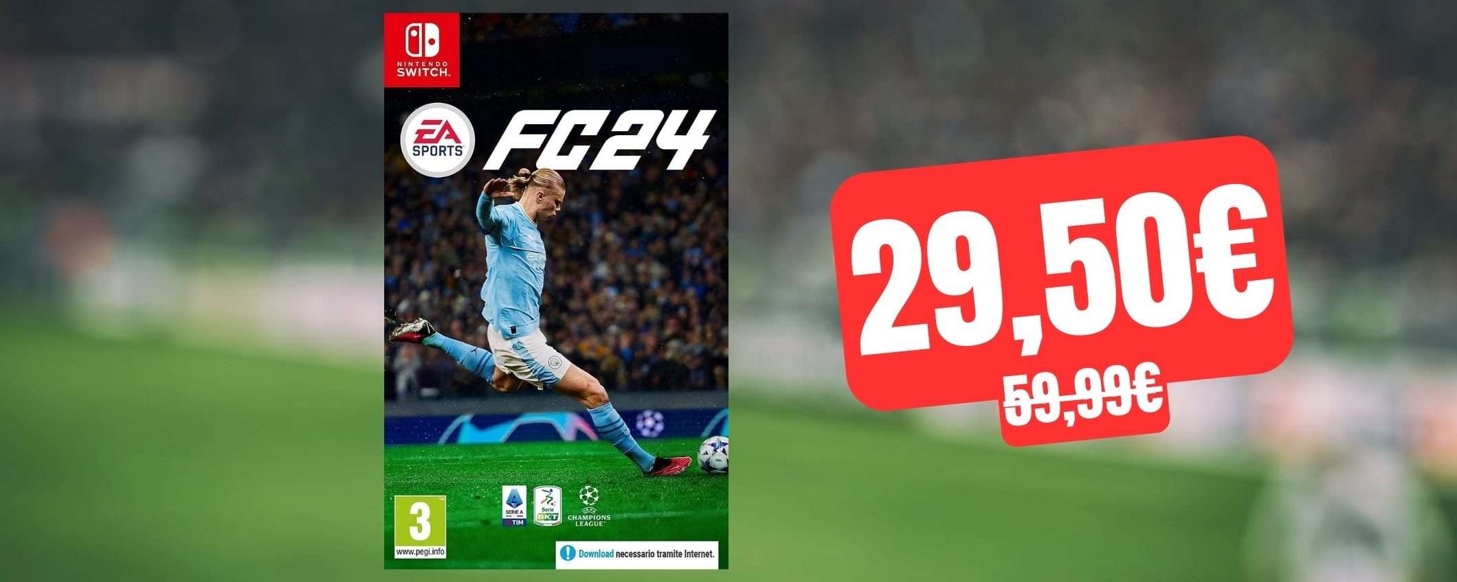 EA Sports FC 24 per Nintendo Switch: sconto STREPITOSO su Amazon (-51%)