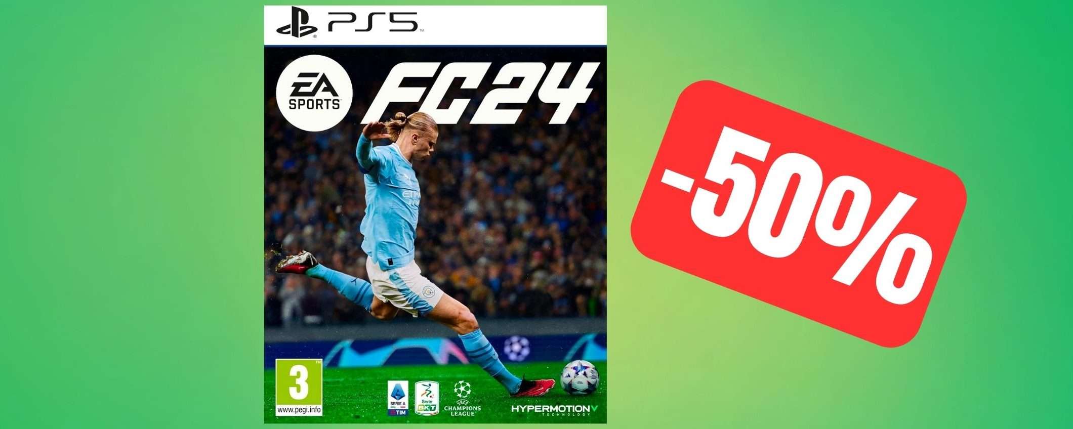 FC 24 per PS5 torna in offerta Amazon alla metà del prezzo