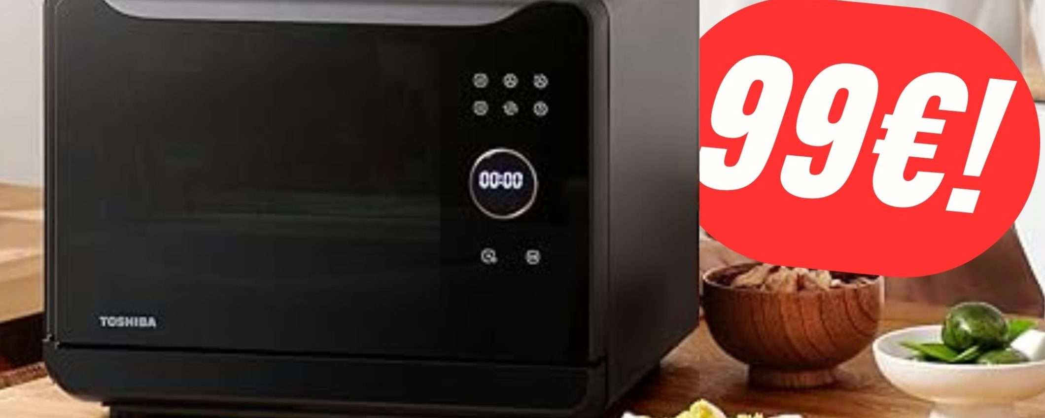 Il Forno a Vapore/Friggitrice ad Aria di TOSHIBA costa 99€ grazie allo SCONTO