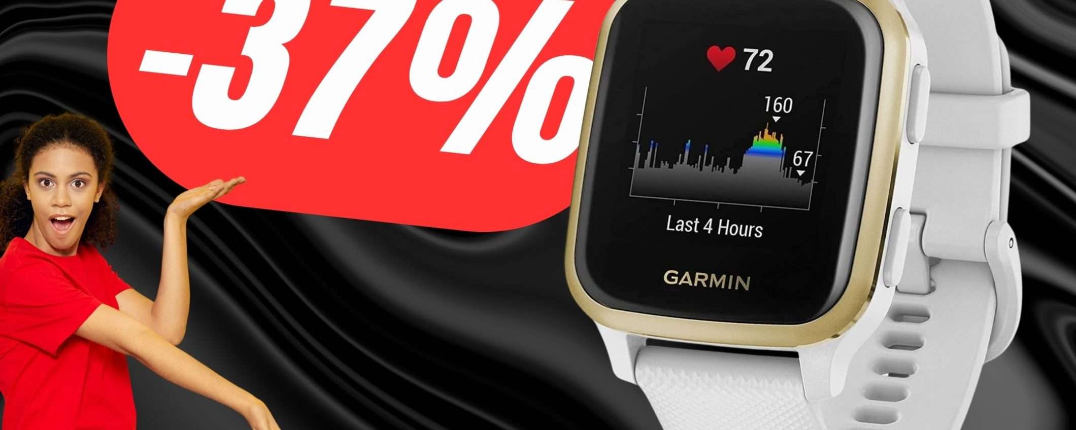 SCONTO FOLLE del 37% per lo Smartwatch Garmin con GPS!