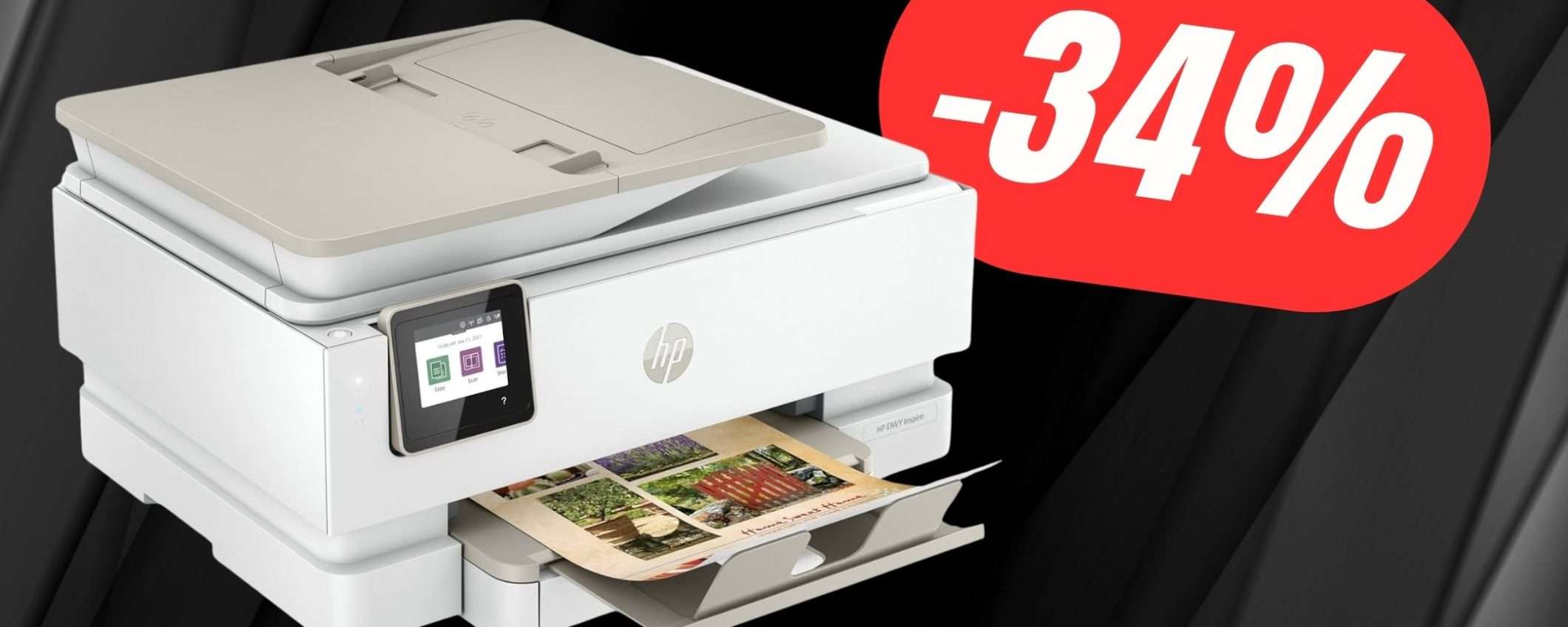 SCONTO del 34% per la Stampante HP a Getto d'inchiostro!