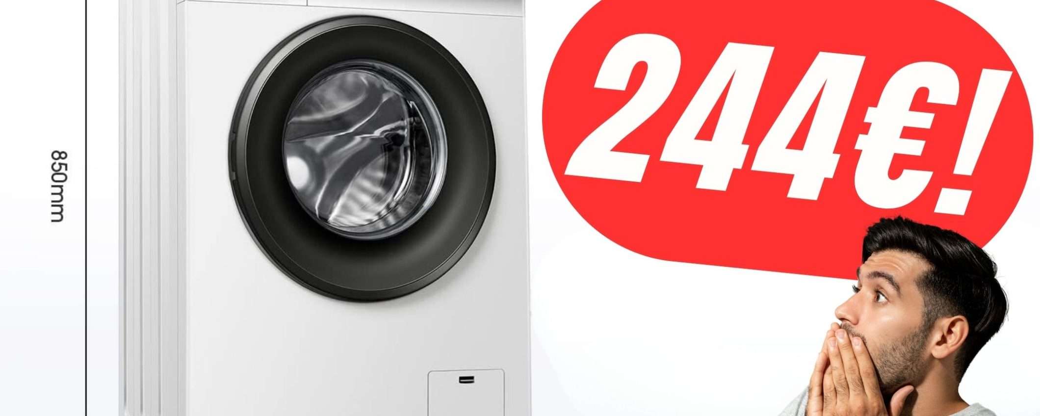 Questa LAVATRICE Hisense da 6KG costa solo 244€ col COUPON Esclusivo!