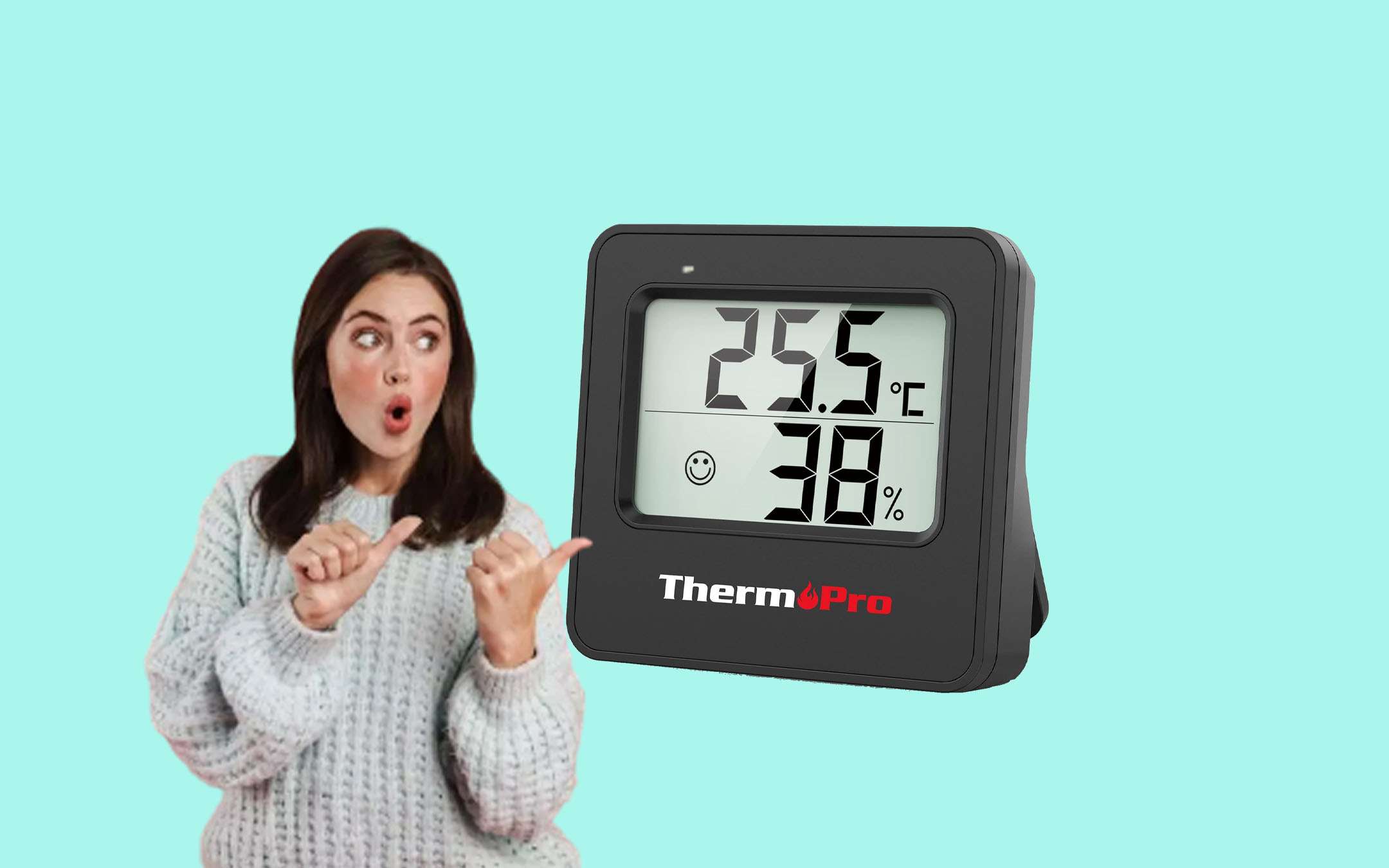 Alta sensibilità DT-615 due In uno igrometro professionale Tester di  umidità della temperatura Display dell'attrezzatura strumento misuratore LCD