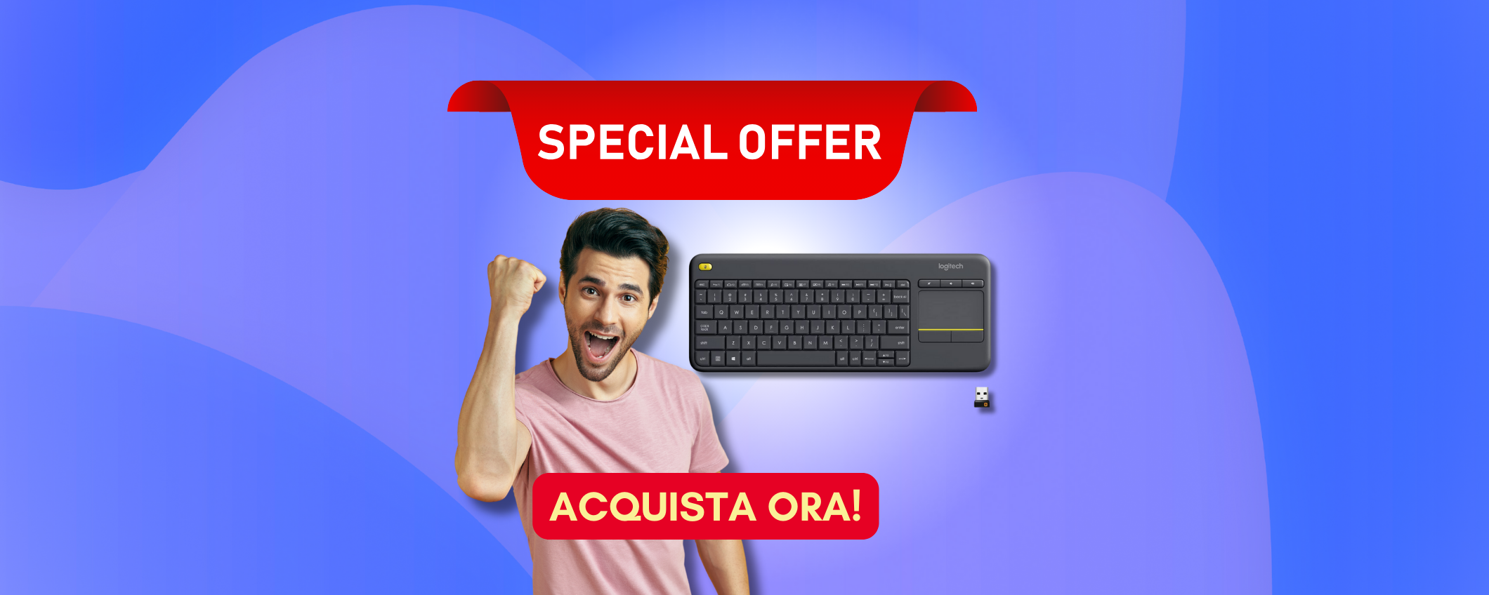 Tastiera Logitech K400 Plus in sconto del 15% su Amazon!