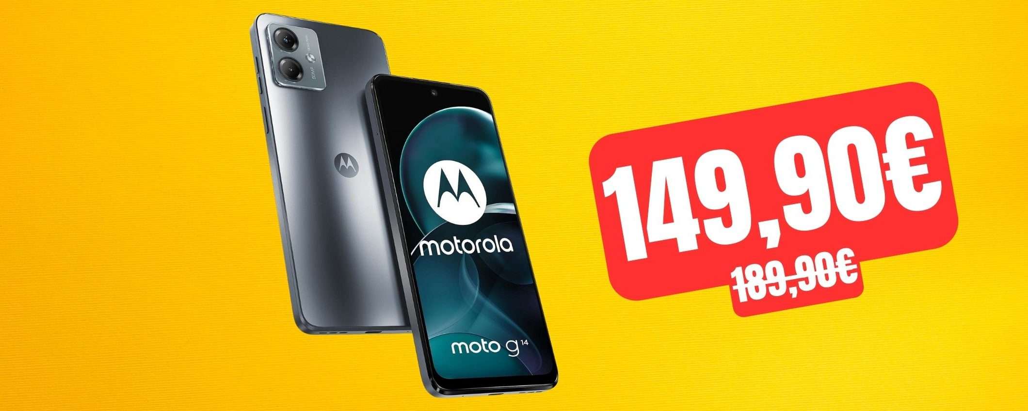 Motorola moto g14: c'è una SUPER OCCASIONE da cogliere al VOLO