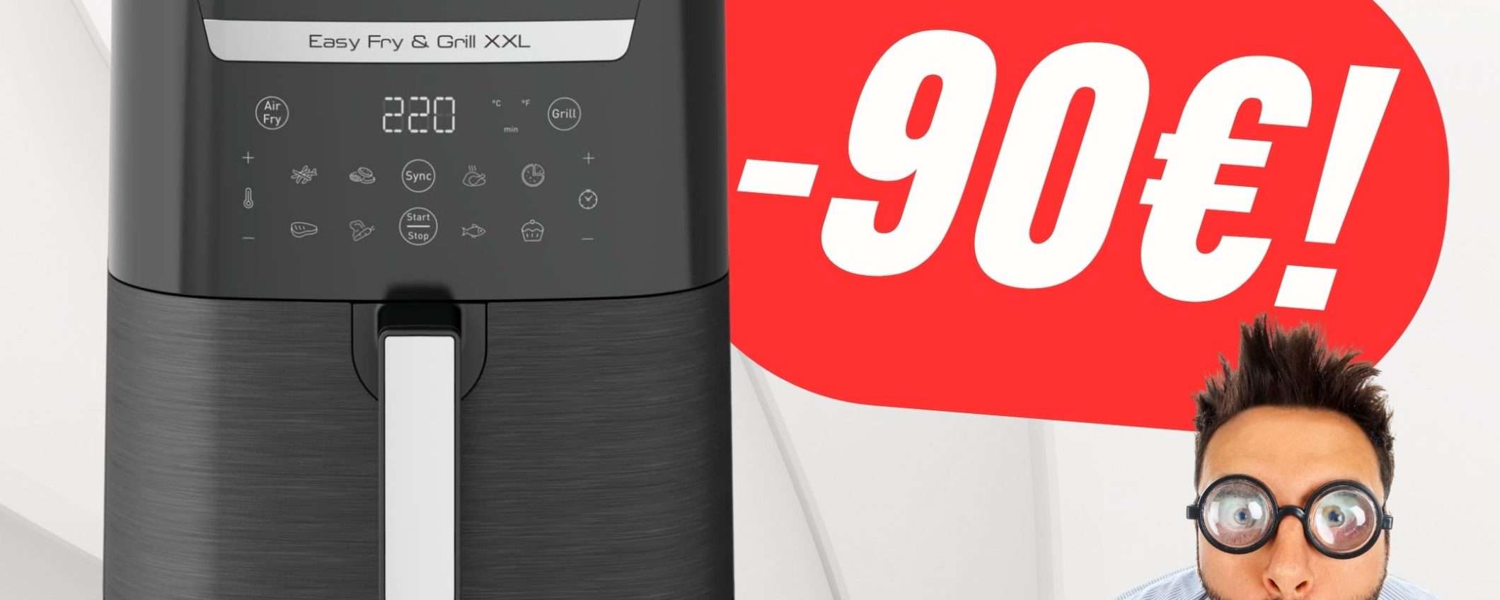 SCONTO IMPOSSIBILE per la Friggitrice ad Aria XXL di Moulinex!