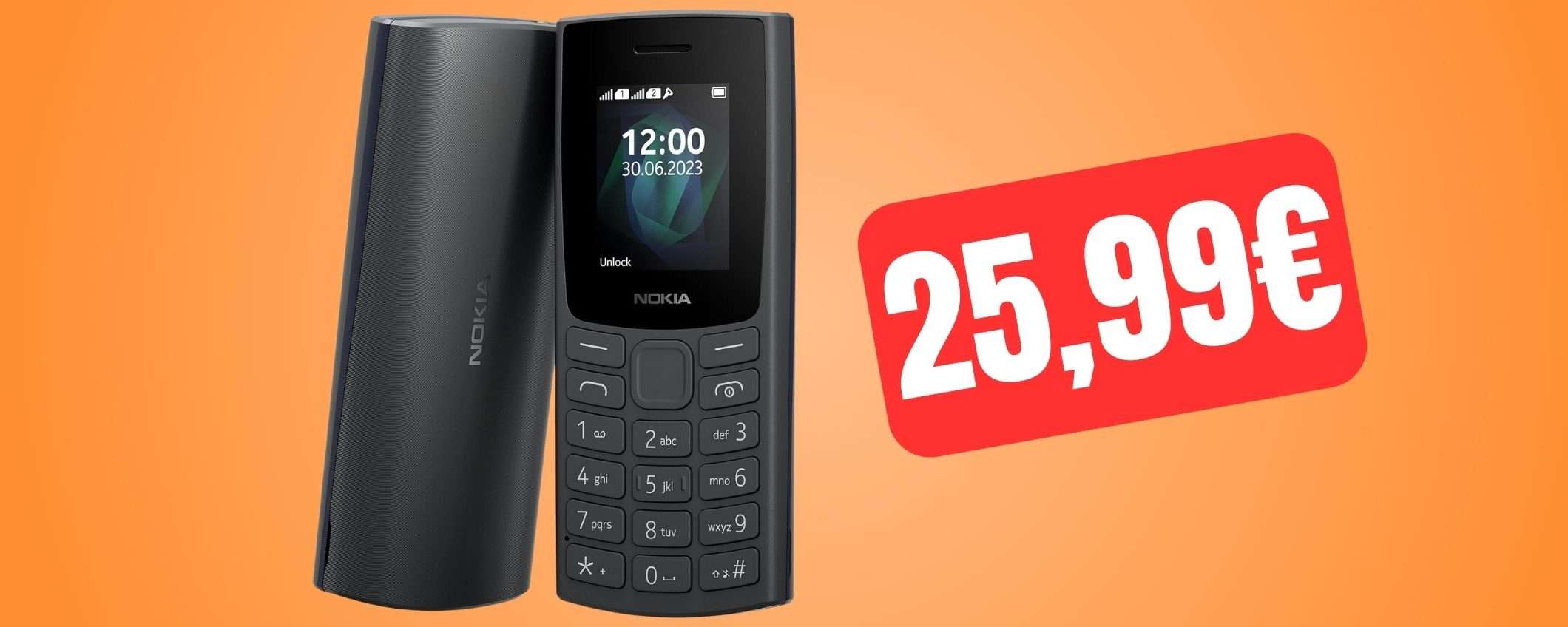 Nokia 105: un cellulare vecchio stile a PREZZO REGALO su Amazon