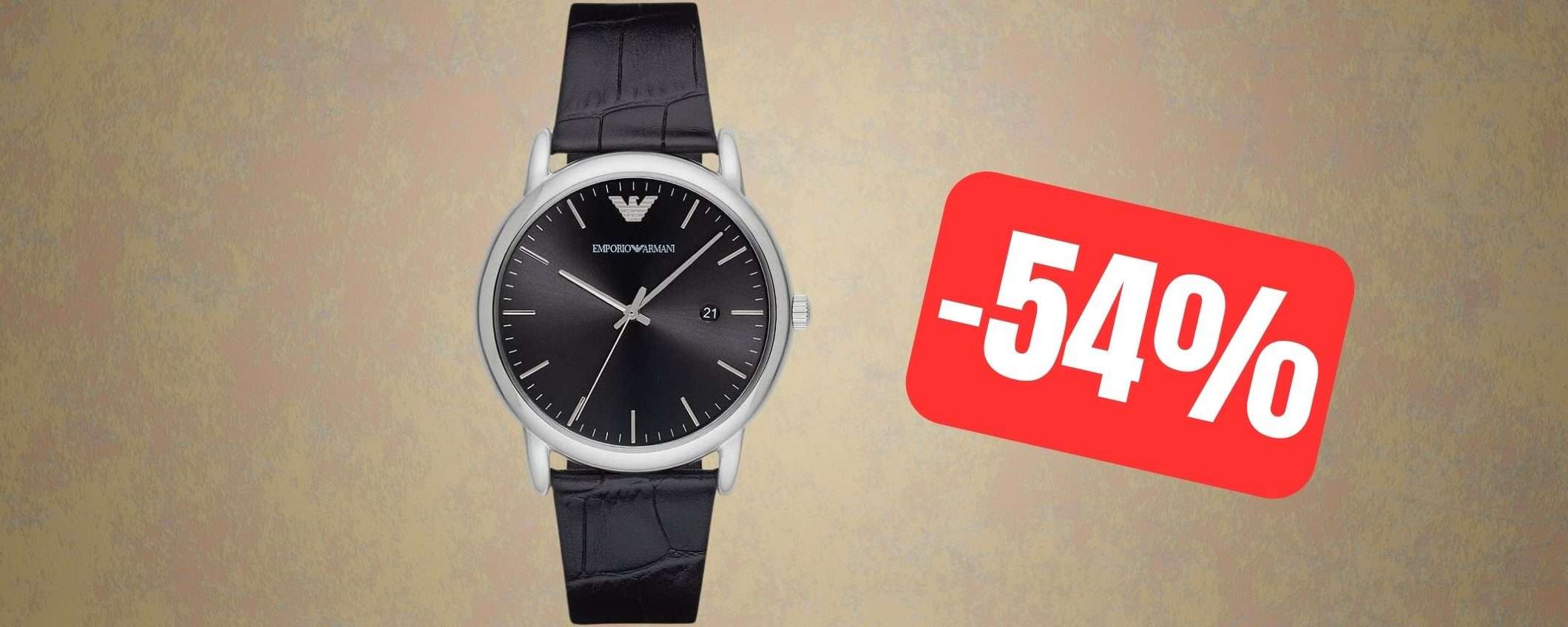 Orologio Emporio Armani da uomo: occasione Amazon in SUPER SCONTO (-54%)