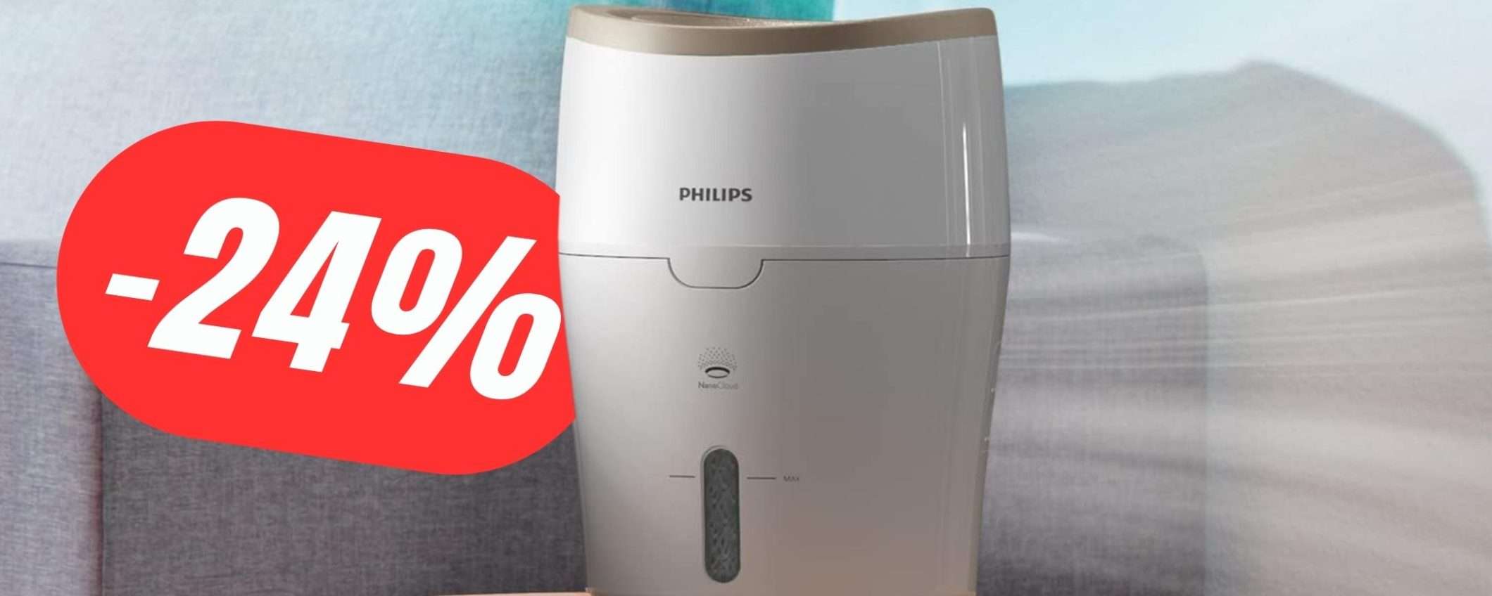 Migliora la qualità dell'aria di casa tua con l'Umidificatore di Philips (a SOLI 79€!)