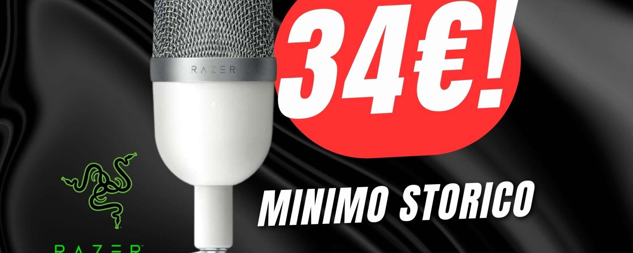 MINIMO STORICO per il Microfono a Condensatore di Razer (solo 34€!)