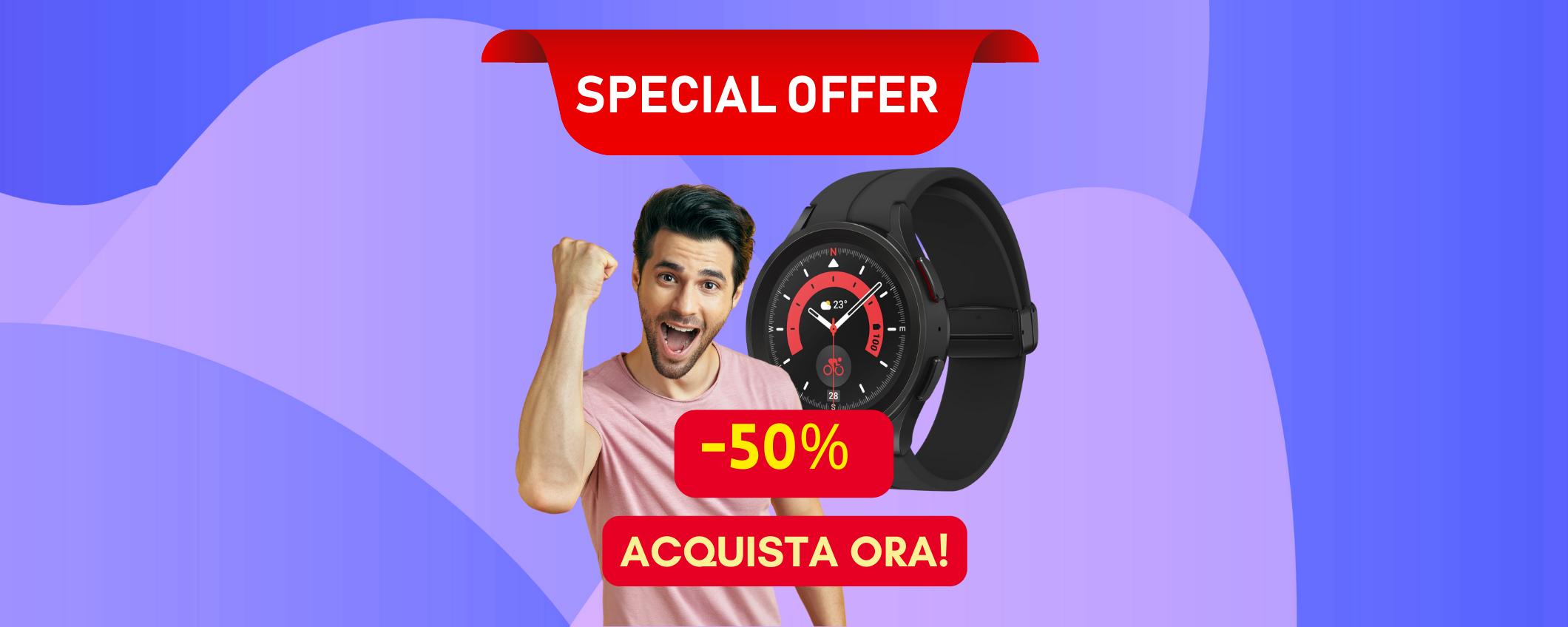 Samsung Galaxy Watch5 Pro in sconto SHOCK del 50%