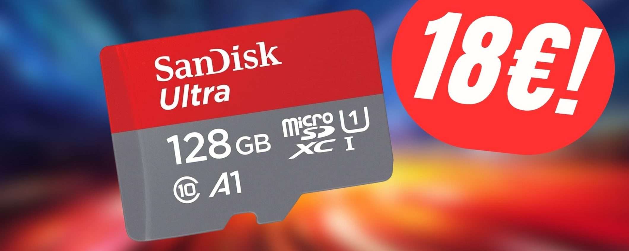 La MicroSD di SanDisk da ben 128GB col -40% di SCONTO su Amazon