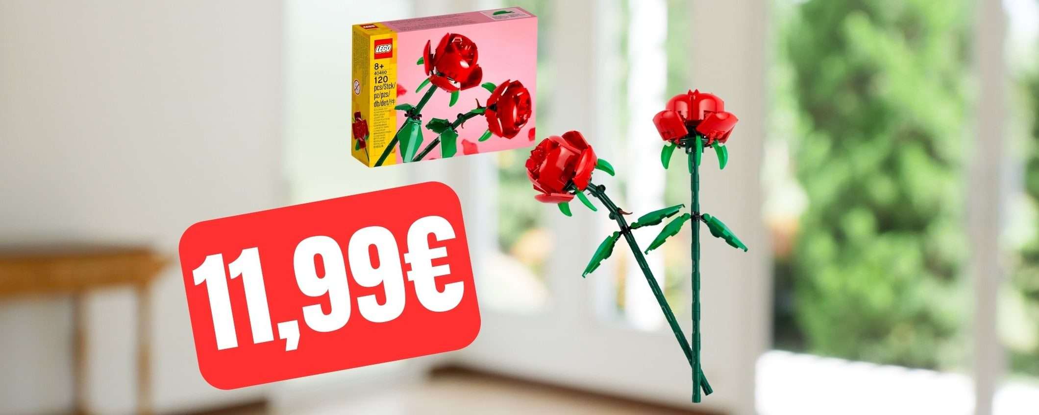 Il set di rose LEGO è in offerta su Amazon a prezzo STRACCIATO