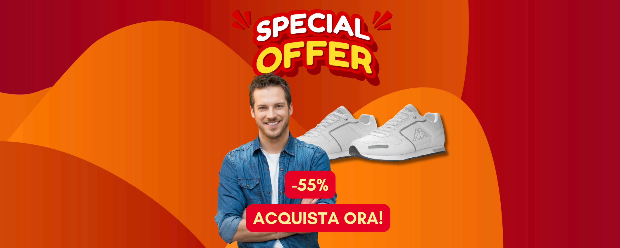 Sneakers Kappa in sconto SHOCK del 55%