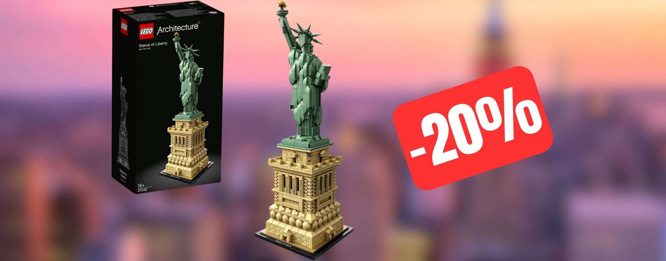 La Statua della Libertà LEGO è in OFFERTA su  (-20%)