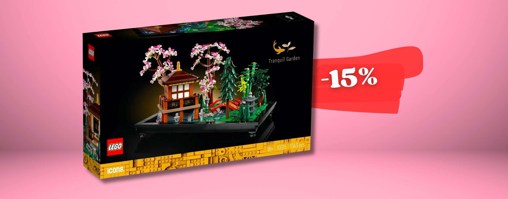 Entra nello ZEN con questo giardino: 1300 pezzi LEGO in super SCONTO