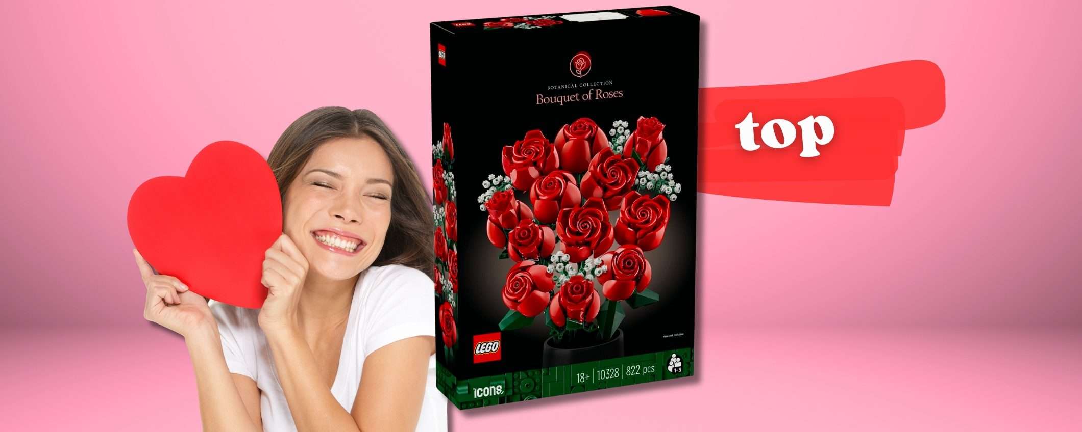 Speciale San Valentino: regala un bouquet di rose ETERNO con LEGO