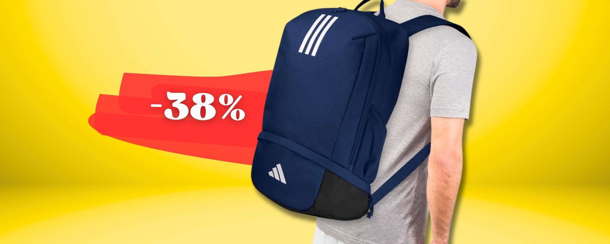 SUPER zaino firmato Adidas a prezzo SCONSIDERATO, sconto su Amazon ora