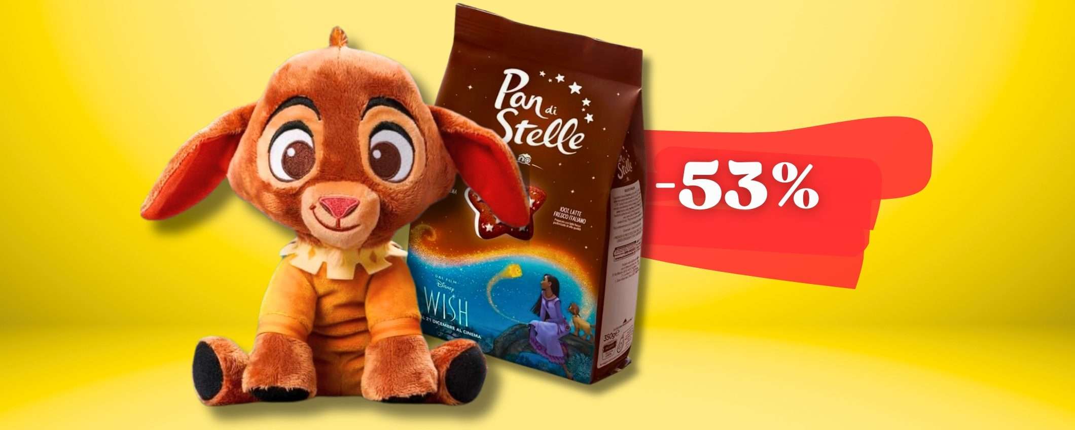 Pan di Stelle Gift Box con peluche DISNEY Wish a prezzo REGALATO (-53%)