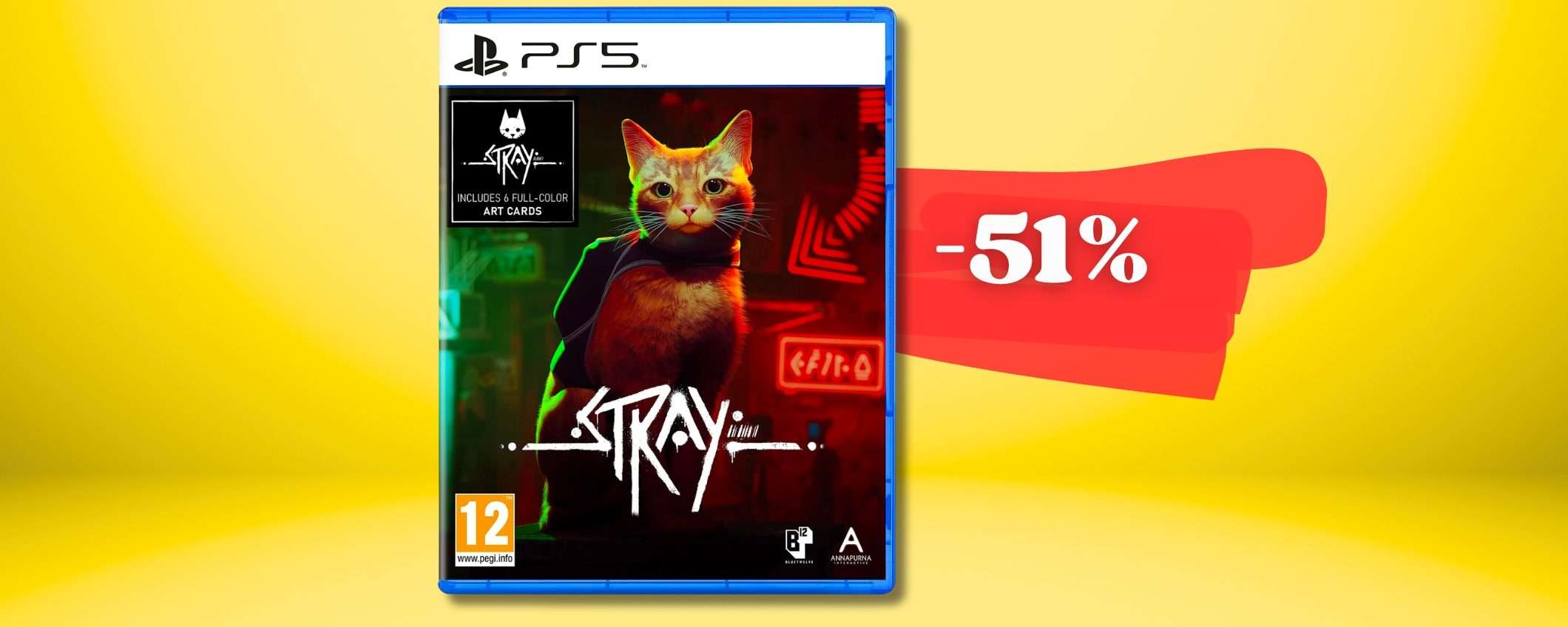 STRAY: un'avventura felina che ti colpisce al cuore, 19€ per versione PS5