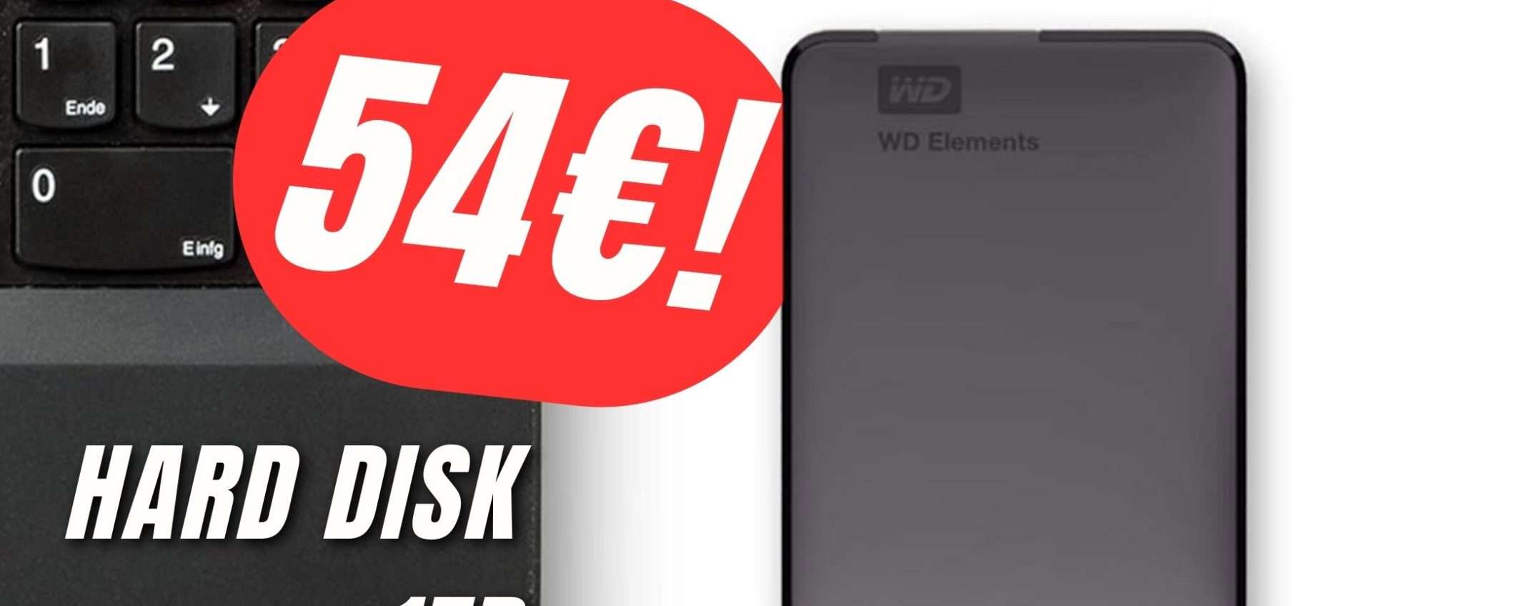 Con soli 59€ avrai un Hard Disk Esterno da 1TB!