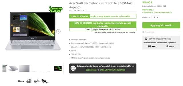 acer swift 3 pc 