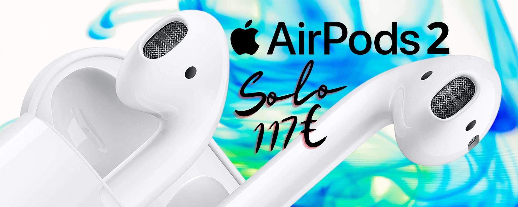 Apple AirPods (2a Gen) su Amazon a un PREZZO da SVENIMENTO (-21%)