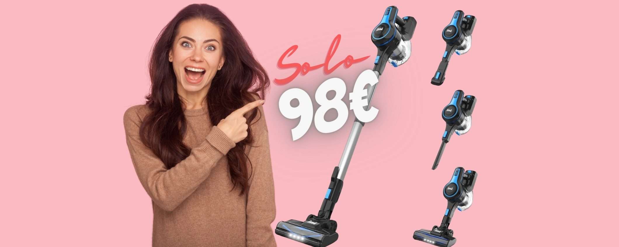 Aspirapolvere senza fili POTENTE a un PREZZO FOLLE, solo 98€