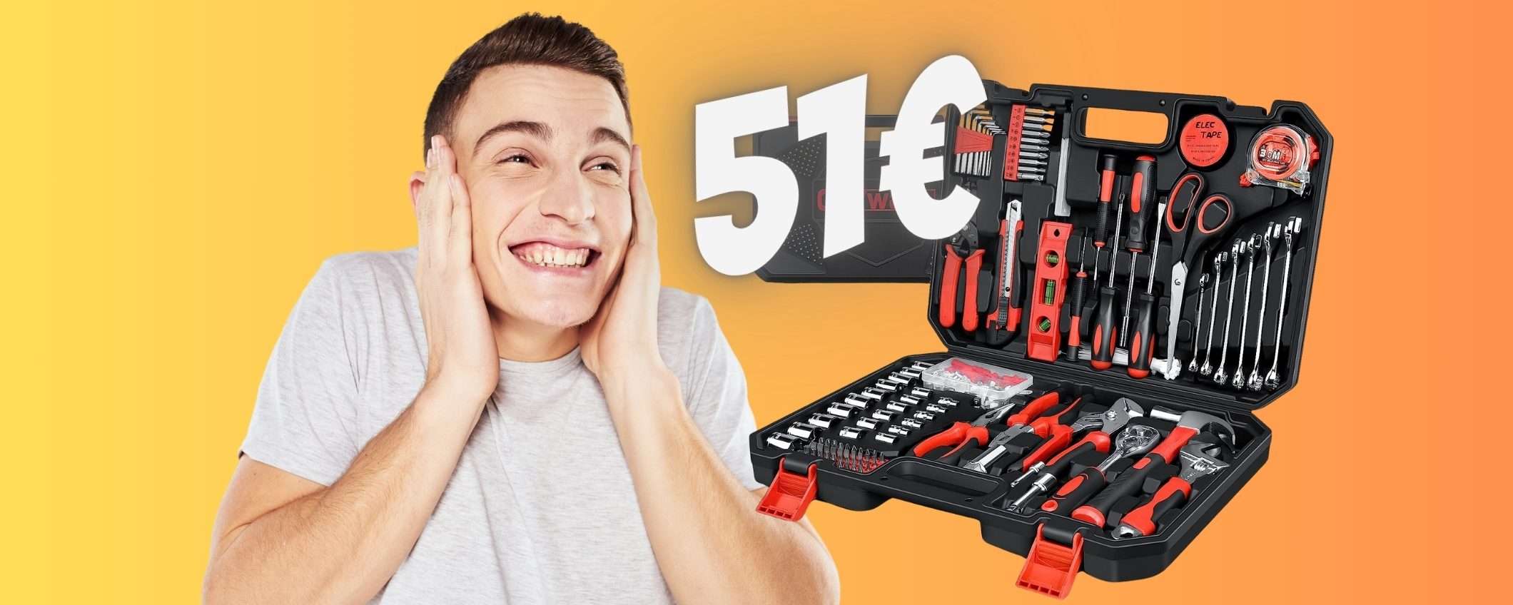 Cassetta degli attrezzi con 287 STRUMENTI A SOLO 51€ (limitatissima)