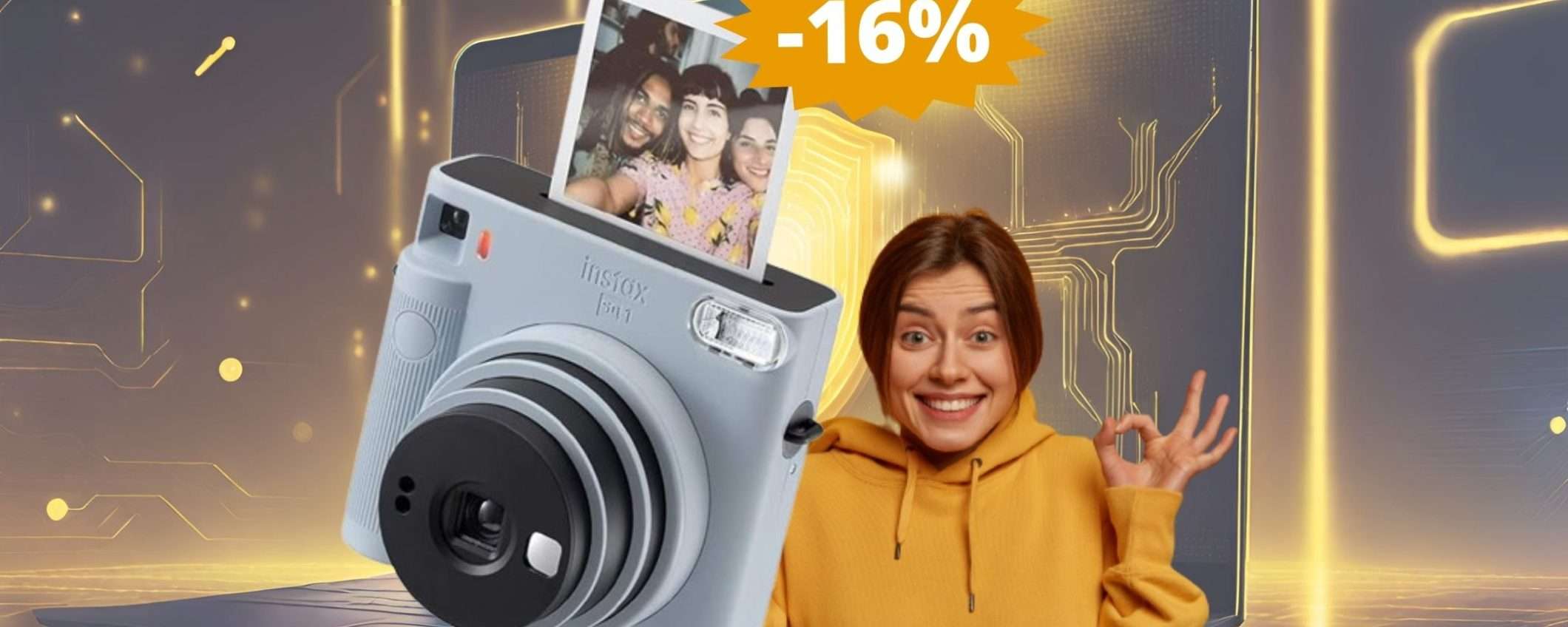 Fujifilm Instax SQUARE: SUPER sconto del 16% su Amazon