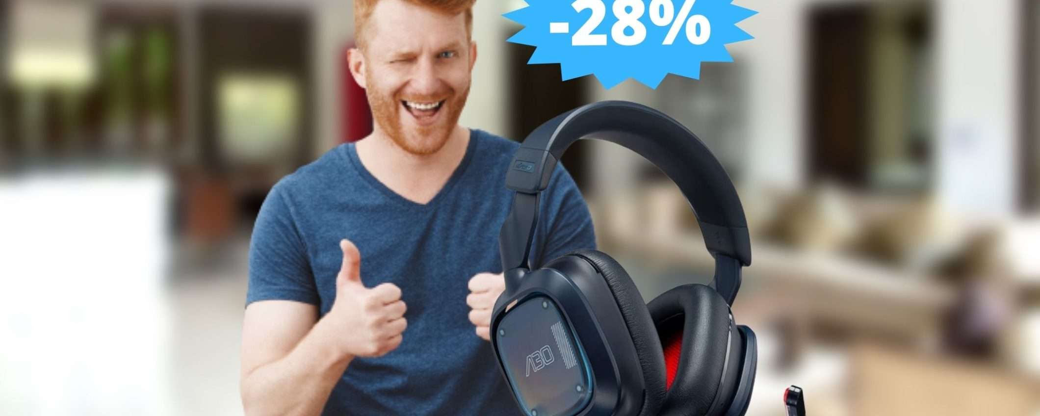 Logitech G Astro A30: audio PERFETTO in MEGA sconto (-28%)