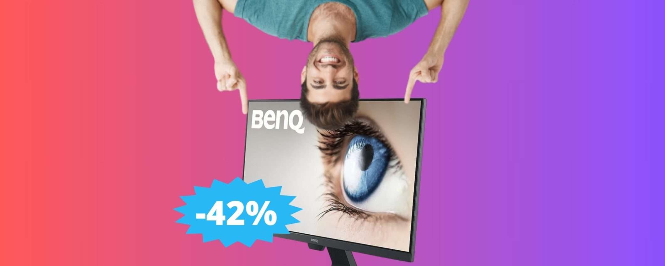 Monitor BenQ GW2780: sconto IRRESISTIBILE del 42%