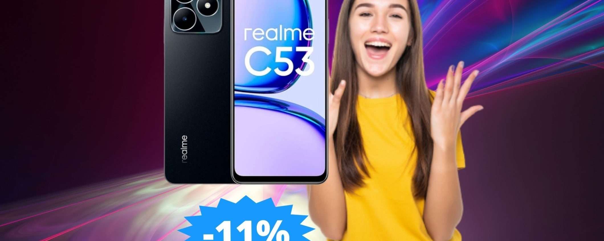 Realme C53: difficile trovare id meglio a questo prezzo (-11%)