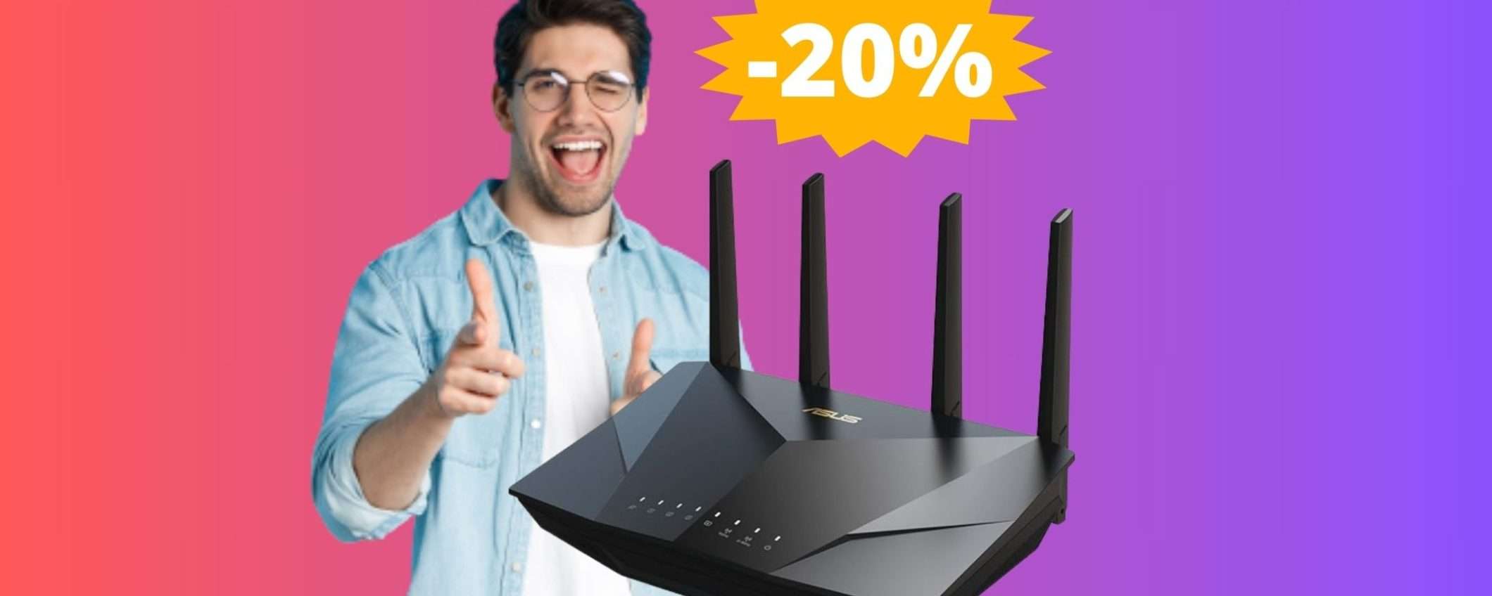 Router ASUS RT-AX5400: sconto ESCLUSIVO del 20% su Amazon