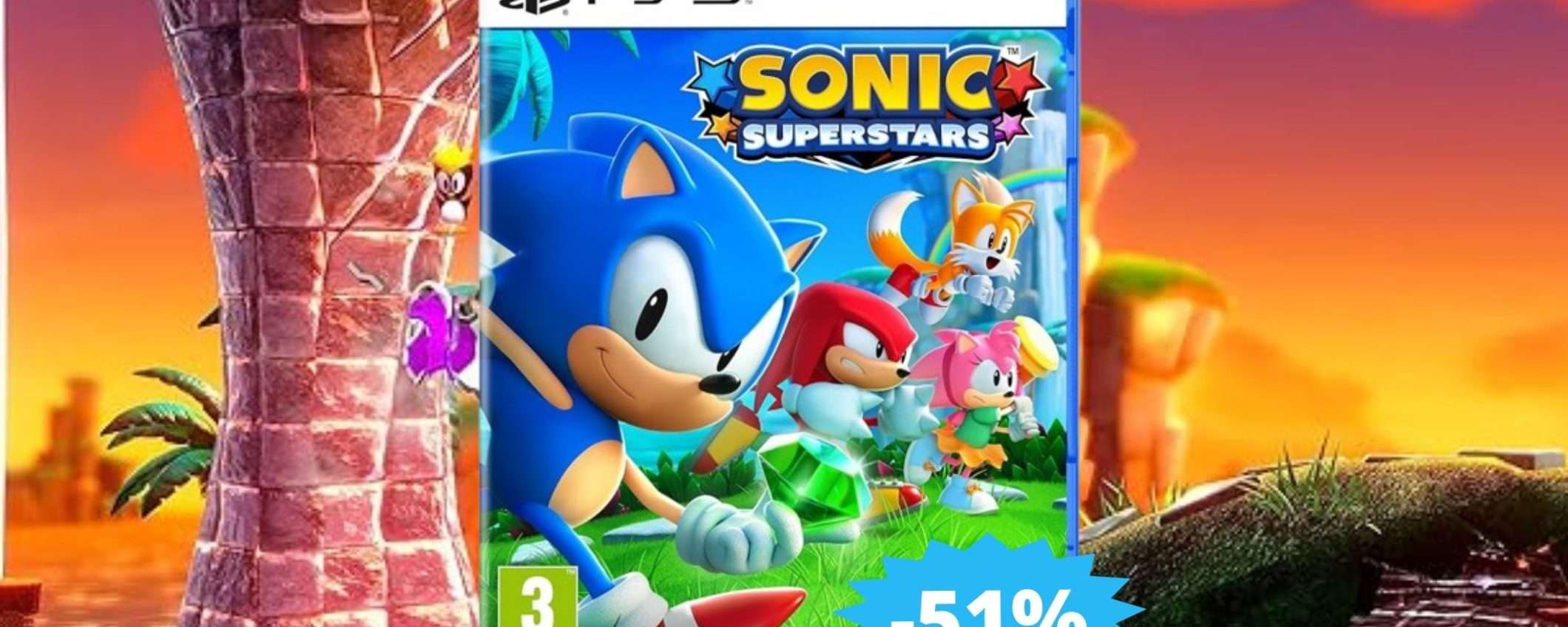 Sonic Superstars per PS5: un'avventura ad alta velocità (-51%)