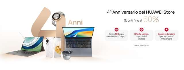 Tutte le offerte su HUAWEI Store