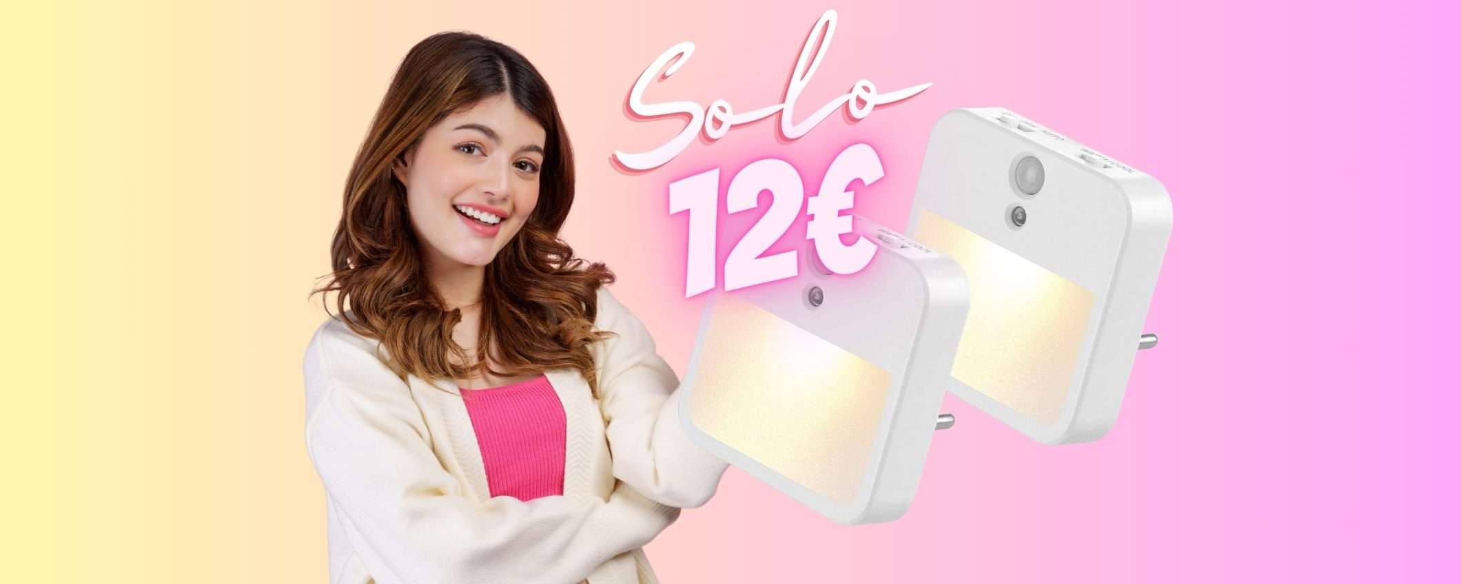 Due luci con sensore di movimento a un PREZZO INVISIBILE, solo 12€