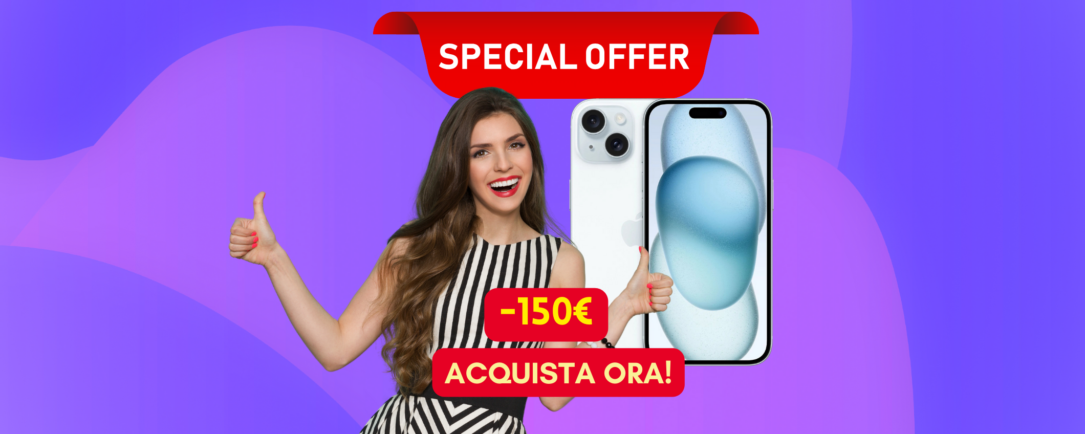 iPhone 15 in sconto di 150€ da Mediaworld: occasione imperdibile