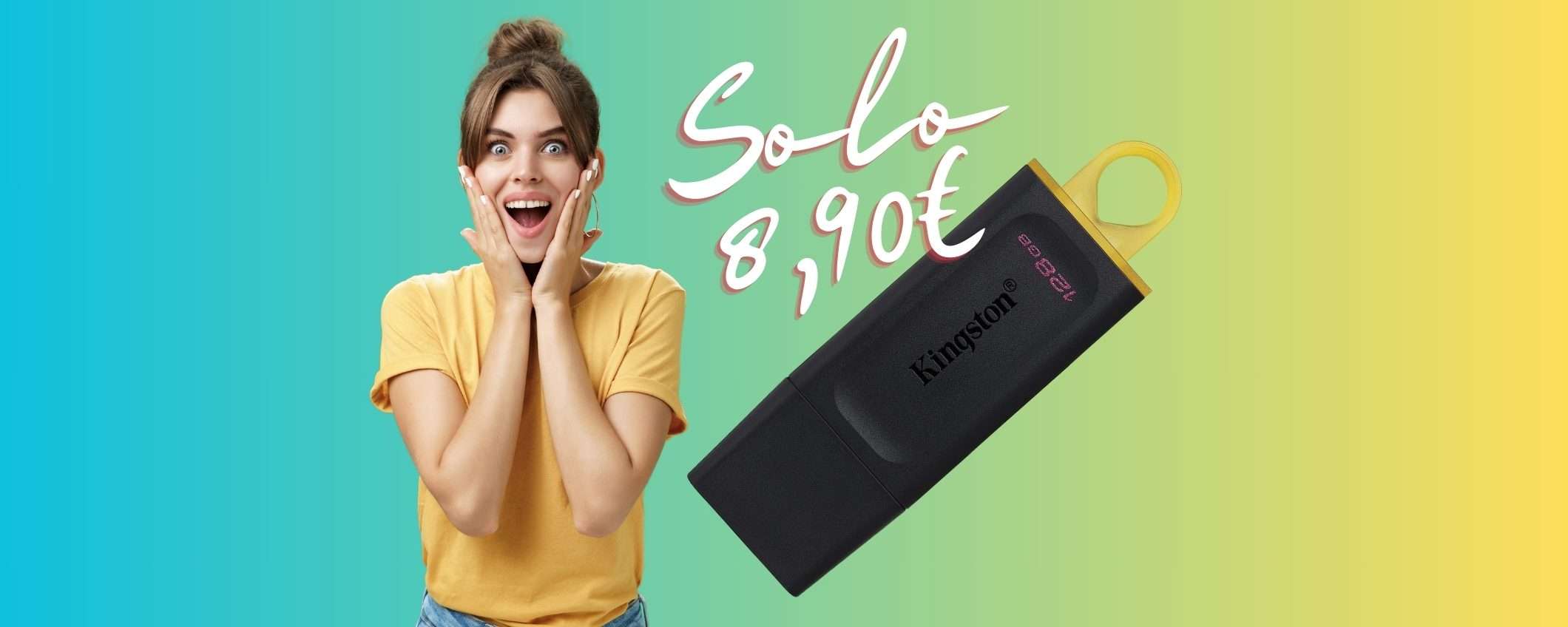 Kingston DataTraveler Exodia: chiavetta USB da 128GB a PREZZO ASSURDO