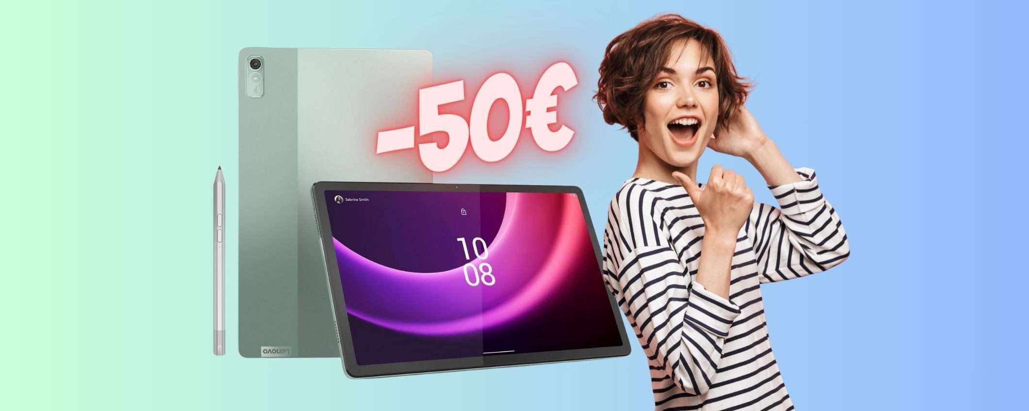 Lenovo Tab P11 da 128GB con Precision Pen 2 in REGALO a 50€ in MENO