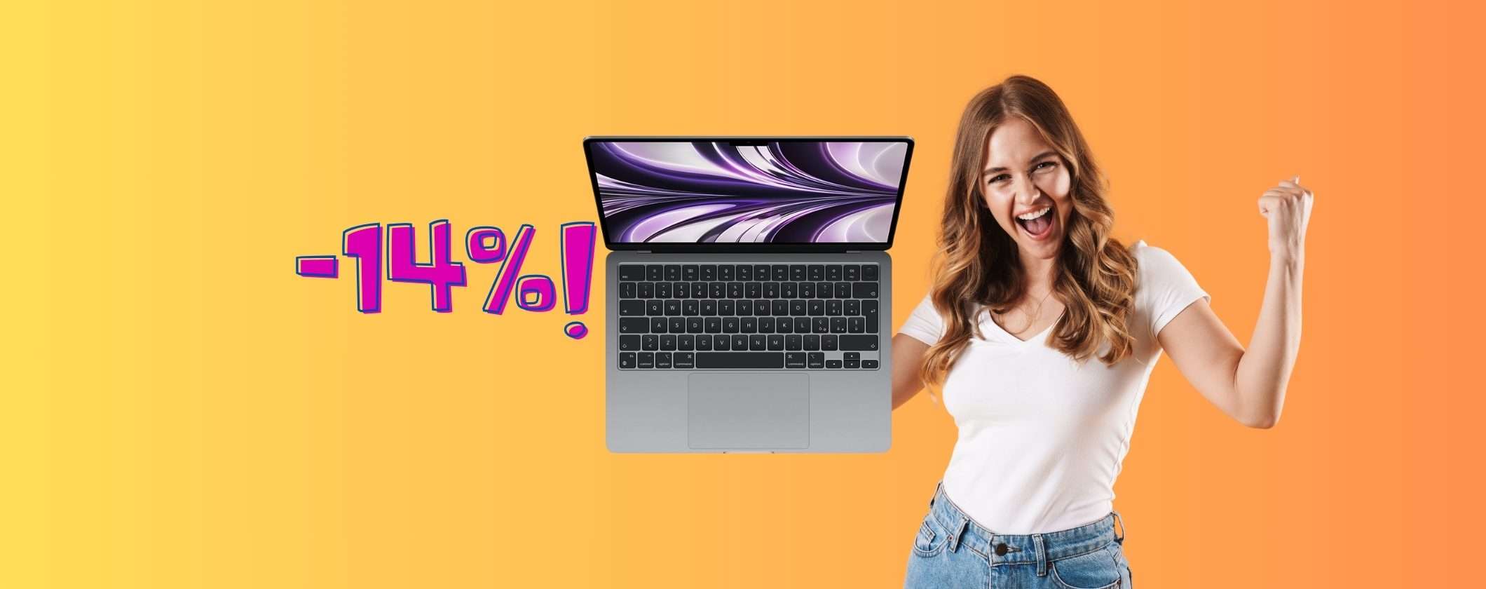 MacBook Air M2: al 14% di SCONTO è una BOMBA